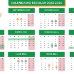 Calendario Escolar 2023-2024 Madrid